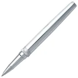 HUGO BOSS Tintenroller Gear mit Gravur (silber) | Aus Messing - Modernes Design | SKU: HSN9675B | Ziehkappe | Rollerball - Schreibgerät | Bürobedarf