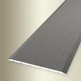 PROVISTON | Übergangsprofil | Breite: 80 mm | Höhe: 0-99 mm | Länge: 900 mm | Aluminium eloxiert | Glatt | Edelstahl Fein Geschliffen | Selbstklebend