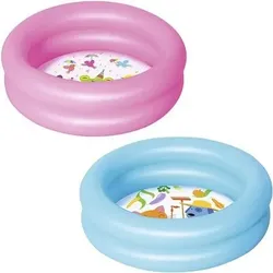 BESTWAY 51061 Runder 2-Ringe Kiddie Pool farblich sortiert