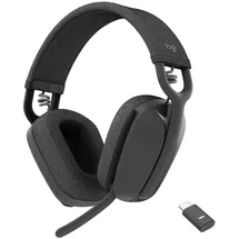 Logitech Zone Vibe Wireless for Business - Headset, Grafit, USB-A/-C, Bluetooth, Zertifiziert für Microsoft Teams