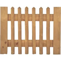 Tetzner & Jentzsch Einzeltor für Senkrechtzaun 100 x 80 cm Braun/Holz