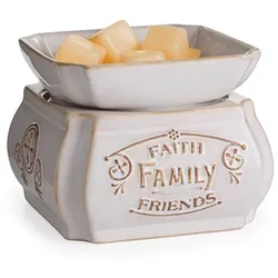 Faith Family Friends 2-in-1 Classic elektrische Duftlampe aus Keramik