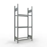 Schulte Reifenregal Stahl 200 x 90 x 40 cm silber für 12 Reifen