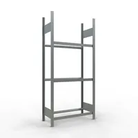 Schulte Reifenregal Stahl 200 x 90 x 40 cm silber für 12 Reifen