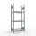 Schulte Reifenregal Stahl 200 x 90 x 40 cm silber für 12 Reifen
