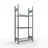 Schulte Reifenregal Stahl 200 x 90 x 40 cm silber für 12 Reifen