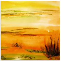 Artland Glasbild »Heißer Sand«, Wüste, (1 St.), in verschiedenen Größen Artland Farbe Bild(er): orange