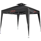 Justus Gartenpavillon 2,5 x 2,5 m schwarz