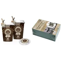ROTH Adventskalender "Coffee-To-Go" 24 Kaffeebecher Deckel Zahlenschilder + Deko