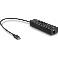 LINDY LAN-Adapter, USB-Hub, RJ-45, USB-C 3.0 [Stecker] (43249)