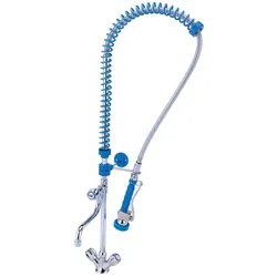 BE-GASTRO I Profi Gastro Geschirrbrause Einloch  "Premium" Drehgriff blau inkl. Wasserhahn, Mischbatterie & Drehgriff I Gastrobrause, Gastro Armatur