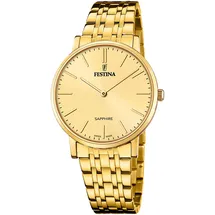 Festina FESTINA, gold (goldfarben, gelbgoldfarben), Armbanduhren, Damen, Quarzuhr, Armbanduhr, Damenuhr, Herrenuhr, Swiss Made, Edelstahlarmband, analog