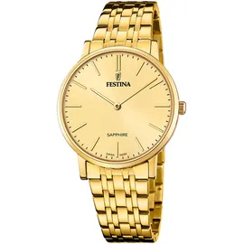 Festina FESTINA, gold (goldfarben, gelbgoldfarben), Armbanduhren, Damen, Quarzuhr, Armbanduhr, Damenuhr, Herrenuhr, Swiss Made, Edelstahlarmband, analog