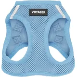 Best Pet Supplies Voyager Step-In Air Hundegeschirr by Best Pet Supplies - All Weather Mesh Step in Vest Harness für kleine und mittlere Hunde, Babyblau, size S - Brust 37-40 cm