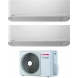 Toshiba - dual split inverter klimagerät serie seiya 7+13 mit ras-2m18u2avg-e r-32 wi-fi optional 7000+13000 - neu