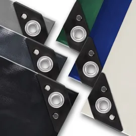 Vendomnia Abdeckplane 2 x 8 m Weiß