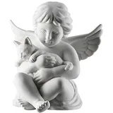 Rosenthal Engel mit Katze Weiss Matt 10,5 cm