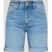 S.Oliver Regular Fit Jeansshorts mit Gürtelschlaufen, blau, 34