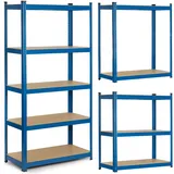 Humberg Lagerregal Metall 30 x 90 x 180 cm Blau