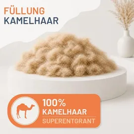 casimum Kamelhaardecke »LUXUS« – 100% Kamelhaar, Größe: 135x200