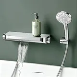 mai & mai Thermostat Badewannenarmatur Silber