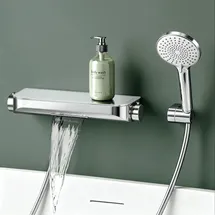 mai & mai Thermostat Badewannenarmatur Silber