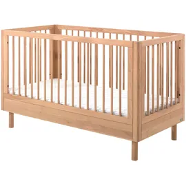 Vipack Gitterbett FORREST Naturfarben ca. 70x140 cm, Echtholz Eiche
