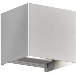 Fischer & Honsel LED-Außenwandleuchte Wall Alu, Eisen, Stahl Metall Silber