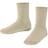 Unisex Stoppersocken K Hp Baumwolle Wolle rutschhemmende Noppen 1 Paar Beige Sand Melange 4650 27/30