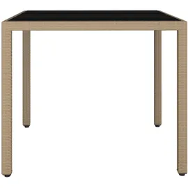 vidaXL Gartentisch 90 x 47,5 x 13,1 cm Beige