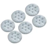 YSZBD Sitzkissen Stuhl Rund 6er/4er/2er Set、Rundes Sitzkissen Mit Loch、Sitzkissen Rund 40cm Waschbar、Stuhlkissen Rund、Sitzkissen FüR StüHle Esszimmer(#9,40x40cm6pcs)