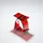 Steinberg Serie 432 Hocker, aus Polyresin, 415x225x420mm, 432710031, Farbe: Amber