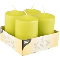 Papstar Stumpenkerze 5 x 8 cm 24 St. kiwi