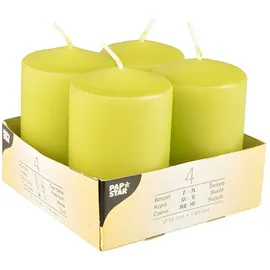 Papstar Stumpenkerze 5 x 8 cm 24 St. kiwi