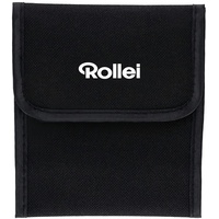 Rollei 3er Rundfiltertasche. Filtertasche in schwarz zur sicheren Aufbewahrung für 3 Schraubfilter bis zu 82mm Durchmesser.