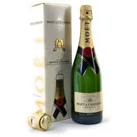 Moet Chandon Imperial Brut Champagner Gift Set + Bottle Stopper Flaschenverschluss (1x 0,75l) 12% Vol