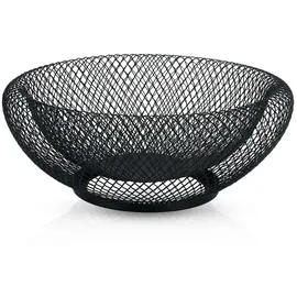 Intirilife Obstkorb Metall Schwarz 25 x 9,8 cm