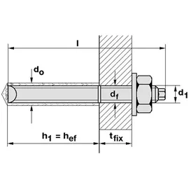 Upat Ankerst. M 12 x 300 St. 52, gal Zn S