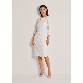Madeleine Midikleid Elegantes Kleid mit raffinierter Struktur Weiß 44