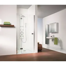 HSK teilgerahmte Drehtür „Premium Softcube“ Glas Nebel, H: 2000 mm