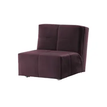 Nehl Schlafsessel Solino Velours 85 x 85 x 102 cm Lila mit Schlaffunktion