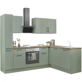 BASIC by Balculina Winkelküche Marsi L-Form 250 cm grün