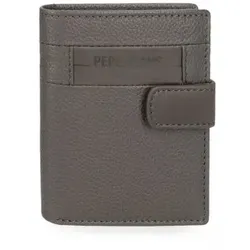 Pepe Jeans Unisex. 7881234 Checkbox Ledergeldbörse mit Klickverschluss Grau (OSFA), Lässig
