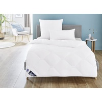 Irisette Edition Steppbett, leichte Bettdecke für den Sommer, 200 x 200 cm, weiß, Öko- Tex zertifiziert, Made in Germany