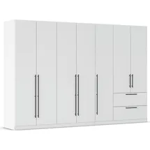 Rauch Kleiderschrank RAUCH "Drehtürenschrank Schrank Garderobe Wäscheschrank Schlafzimmer AVOLA", weiß (alpinweiß), B:315cm H:229cm T:54cm, Holzwerkstoff, Schränke, Kleiderschrank, mit hochwertigen Stangengriffen in Schwarz aus Metall MADE IN GERMANY