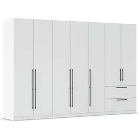 Rauch Kleiderschrank RAUCH "Drehtürenschrank Schrank Garderobe Wäscheschrank Schlafzimmer AVOLA", weiß (alpinweiß), B:315cm H:229cm T:54cm, Holzwerkstoff, Schränke, Kleiderschrank, mit hochwertigen Stangengriffen in Schwarz aus Metall MADE IN GERMANY