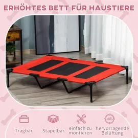 PawHut Hundekorb 122 x 92 x 23 cm rot