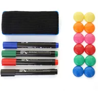 Mendler Whiteboard Zubehör HWC-C93, Memoboard-Set Magnet Boardmarker Schwamm