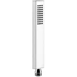 GESSI Rettangolo Antikalk-Handbrause, Eigensicher, Handbrause aus Metall, 20154031, Farbe: Chrom