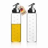 Intirilife Ölspender Set 2-teilig Glas 450 ml Transparent